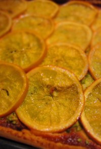 オレンジ＆ピスタチオのクッキータルト