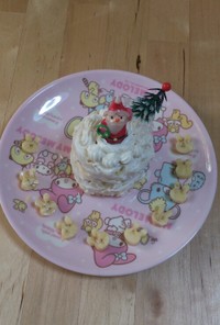 一歳児向けクリスマスケーキ