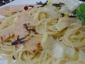 筍と春キャベツのパスタ