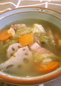 圧力鍋で☆野菜たっぷりスープ
