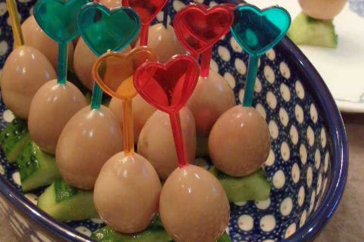簡単 うずらの味卵ピンチョス レシピ 作り方 By プユプユ クックパッド 簡単おいしいみんなのレシピが360万品