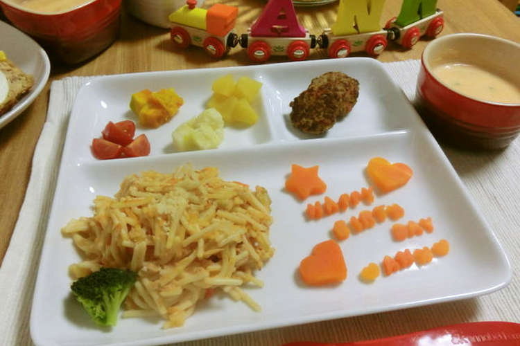 離乳食 １歳の誕生日プレート レシピ 作り方 By いちりゅー クックパッド 簡単おいしいみんなのレシピが360万品
