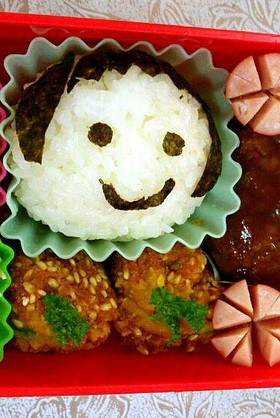 コロッケを弁当用に可愛い巾着に♪