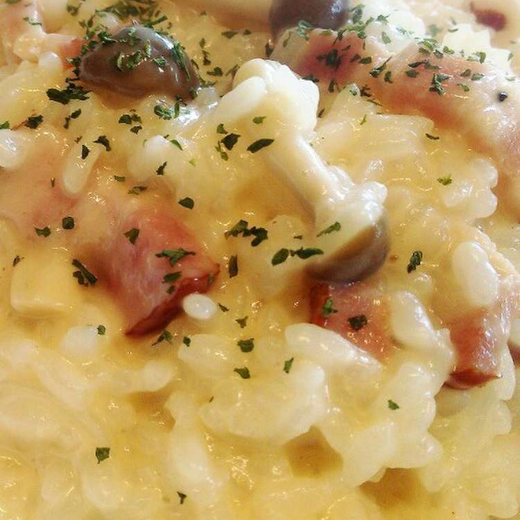 残ったごはんで、簡単チーズリゾット レシピ・作り方 by Manaka 