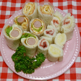 お弁当に♪ロールサンド