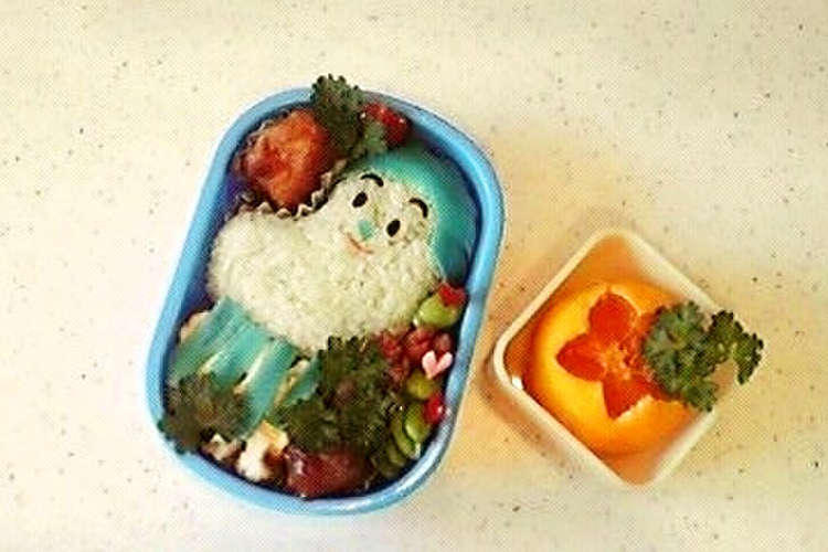 Eテレみいつけた のコッシーのキャラ弁 レシピ 作り方 By あそりママ クックパッド 簡単おいしいみんなのレシピが358万品