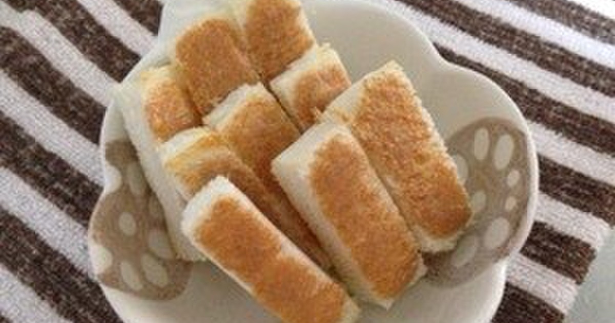 離乳食後期 手づかみで きな粉パン レシピ 作り方 By わに クックパッド