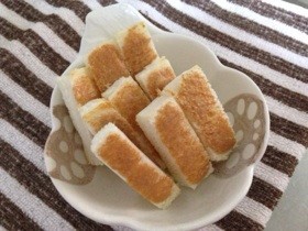 離乳食後期*手づかみで!きな粉パン