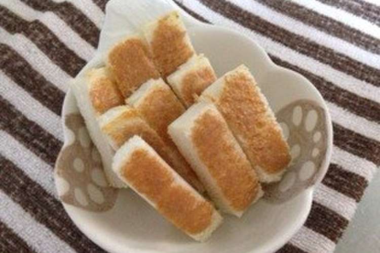 離乳食後期 手づかみで きな粉パン レシピ 作り方 By わに クックパッド 簡単おいしいみんなのレシピが374万品