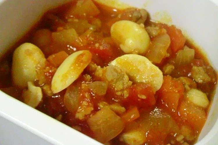 離乳食にも 大豆のトマト煮 レシピ 作り方 By Cocozoe クックパッド