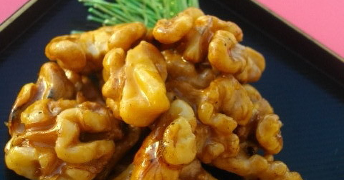 お節 簡単くるみの甘露煮 レシピ 作り方 By コナ寿 クックパッド 簡単おいしいみんなのレシピが357万品