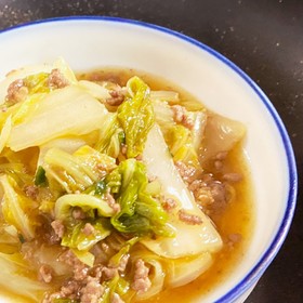 白菜大量消費★麻婆豆腐の素で【麻婆白菜】