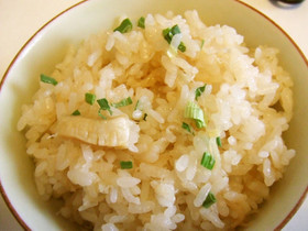 帆立貝柱の炊き込みご飯