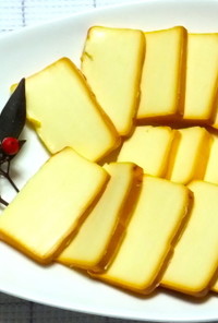 土鍋で軽いくん製：　プロセスチーズ