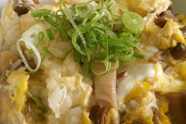 汁だけでもok すき焼きの残りで作る雑炊 レシピ 作り方 By じんとっと クックパッド 簡単おいしいみんなのレシピが353万品