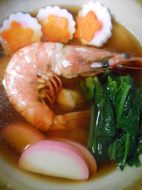 有頭エビ入り雑煮