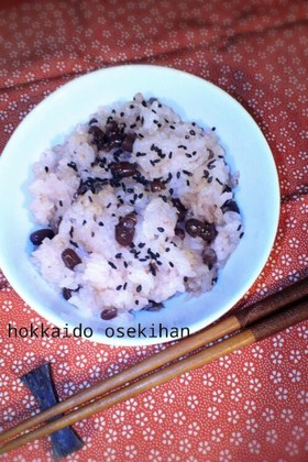 北海道の甘い*お赤飯*炊飯器で