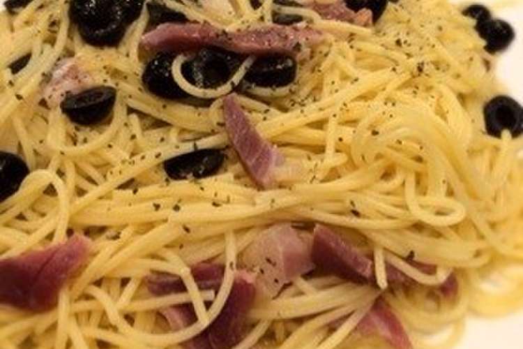 パンチェッタと黒オリーブのパスタ レシピ 作り方 By しょうたろう クックパッド 簡単おいしいみんなのレシピが356万品