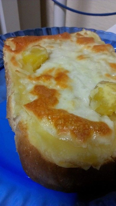 余ったおせちで♡栗チーズきんとんトーストの写真