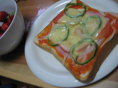 ピザ風トーストの写真