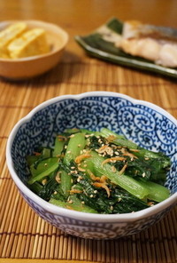 減塩☆小松菜と桜海老のサッと炒め