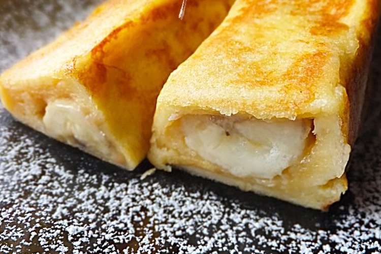 簡単バナナ入りフレンチロール巻き風 レシピ 作り方 By Nagano久留米 クックパッド 簡単おいしいみんなのレシピが356万品