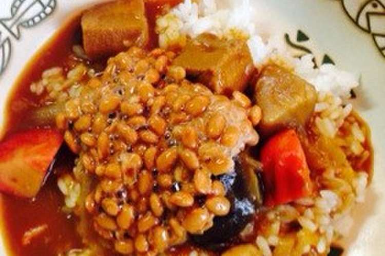 簡単リメイク 筑前煮de納豆カレー レシピ 作り方 By Micox クックパッド