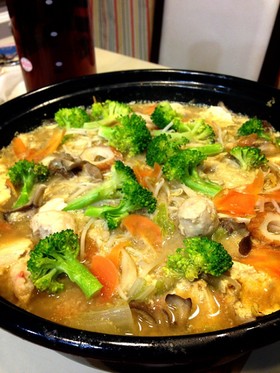 ほっこり☆マイルドカレー豆乳鍋