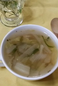 ☆超かんたん☆めかぶ入り野菜スープ