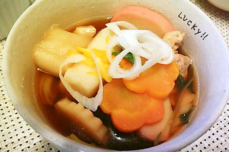 関東風の醤油ベース うちの簡単お雑煮 レシピ 作り方 By ポテチ犬 クックパッド