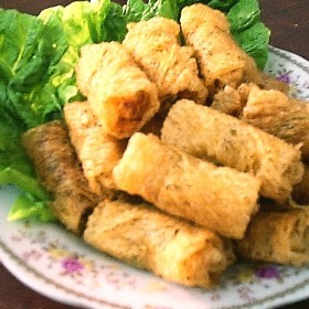 メッシュ皮のサクサク揚げ春巻き