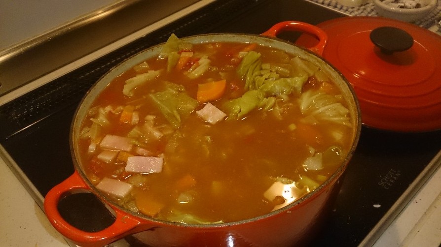 食べごたえ満点！野菜たっぷりスープの画像