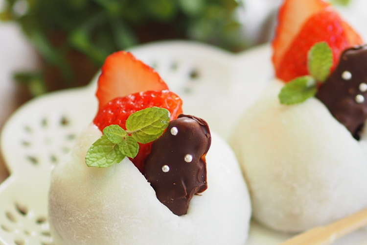 胡桃入り チョコ餡の苺大福 レシピ 作り方 By ひぃ クックパッド 簡単おいしいみんなのレシピが359万品