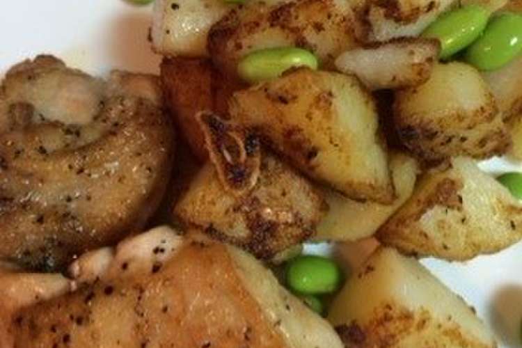 チキンとポテトのガーリックバターソテー レシピ 作り方 By りんご クックパッド 簡単おいしいみんなのレシピが365万品