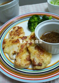 鶏のピカタ～粒マスタードとメープルソース