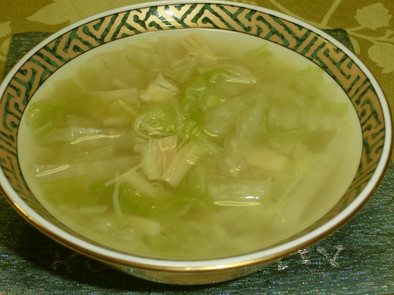 白菜と干し貝柱の絶品スープの写真
