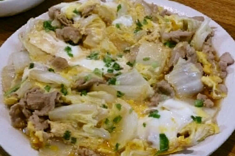 簡単 豚肉と白菜の卵とじ レシピ 作り方 By みつ る クックパッド 簡単おいしいみんなのレシピが354万品