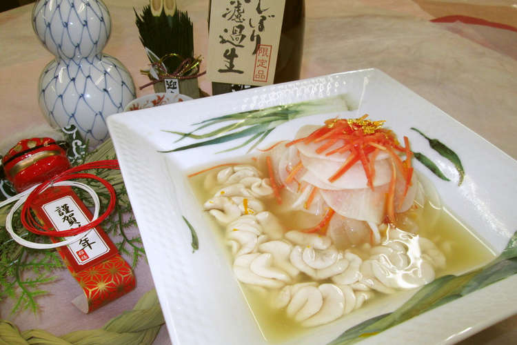 お正月に 源助大根と鱈の白子の酢の物 レシピ 作り方 By かきいち クックパッド 簡単おいしいみんなのレシピが354万品