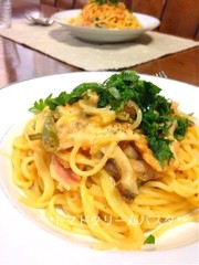 ✤たっぷりトマトクリームパスタの写真