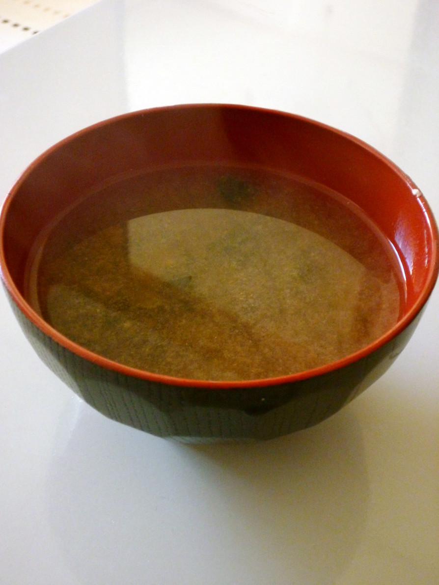焼き海苔のお味噌汁の画像