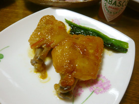 圧力鍋で、絶品手羽先のママレード煮