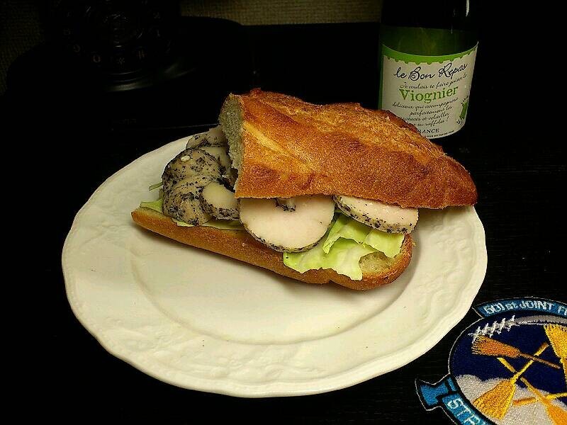 鶏ハムのサンドイッチ,オリーブオイル風味の画像