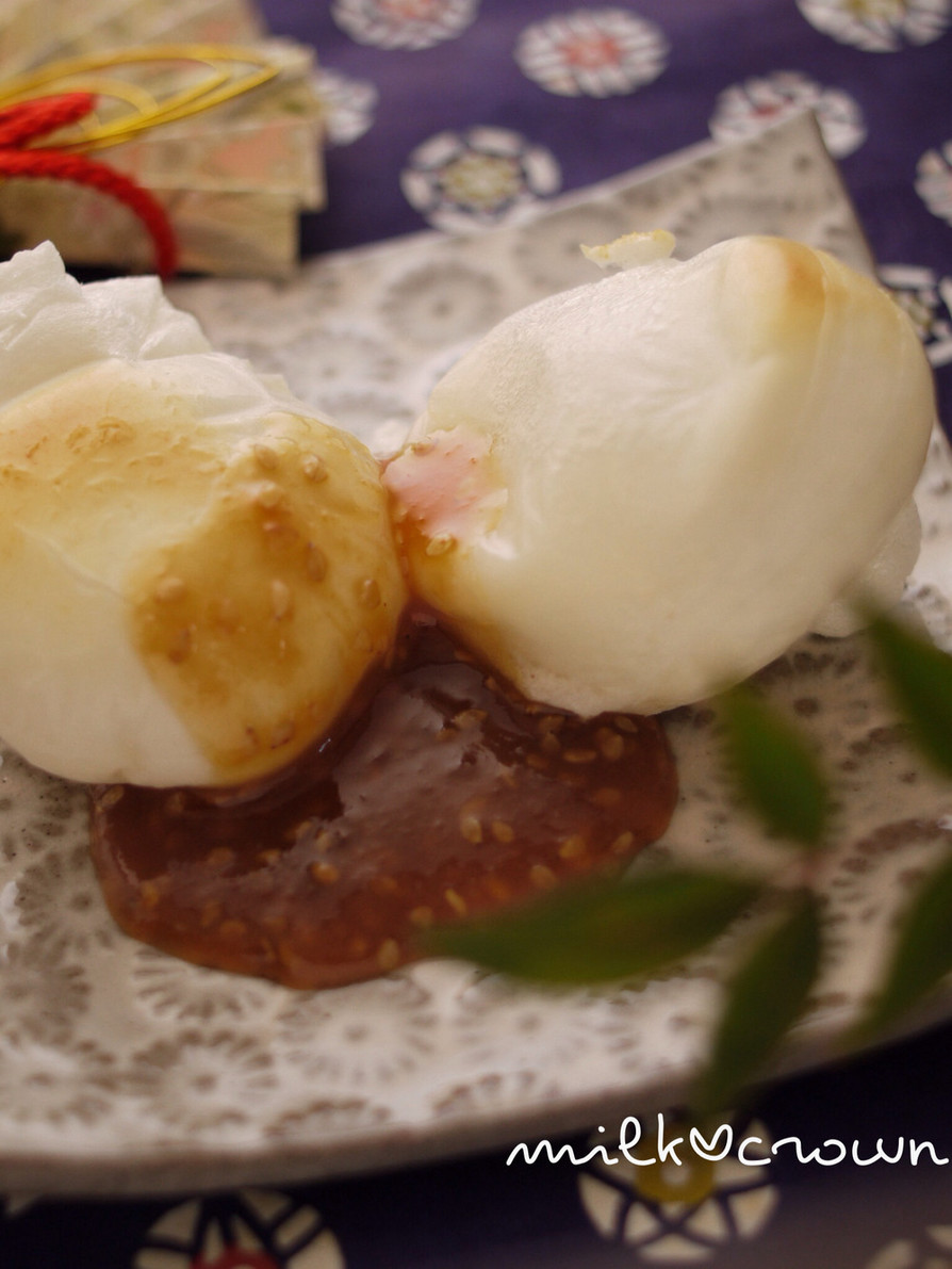 焼き餅のごま味噌(^_−)☆五平餅風の画像