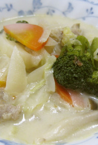 白菜のホワイトスープ
