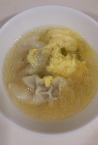 卵 餃子スープ