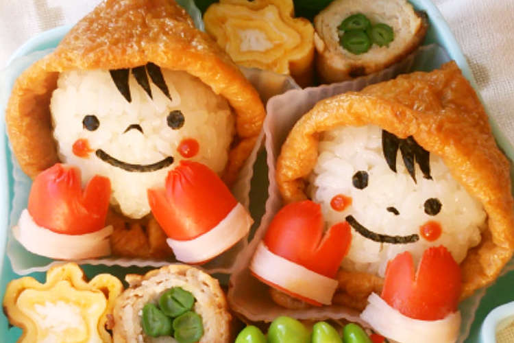 冬のキャラ弁 フードを被った女の子 レシピ 作り方 By Sky S0417 クックパッド