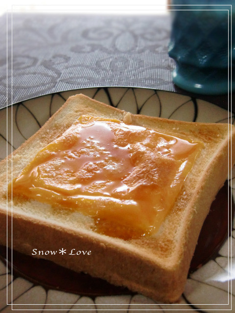 朝食に＊蜂蜜とチェダーチーズのトースト＊の画像