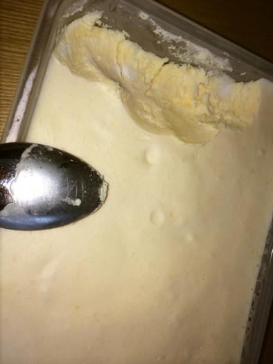 手作りアイス（簡単、途中で混ぜ無し）の写真