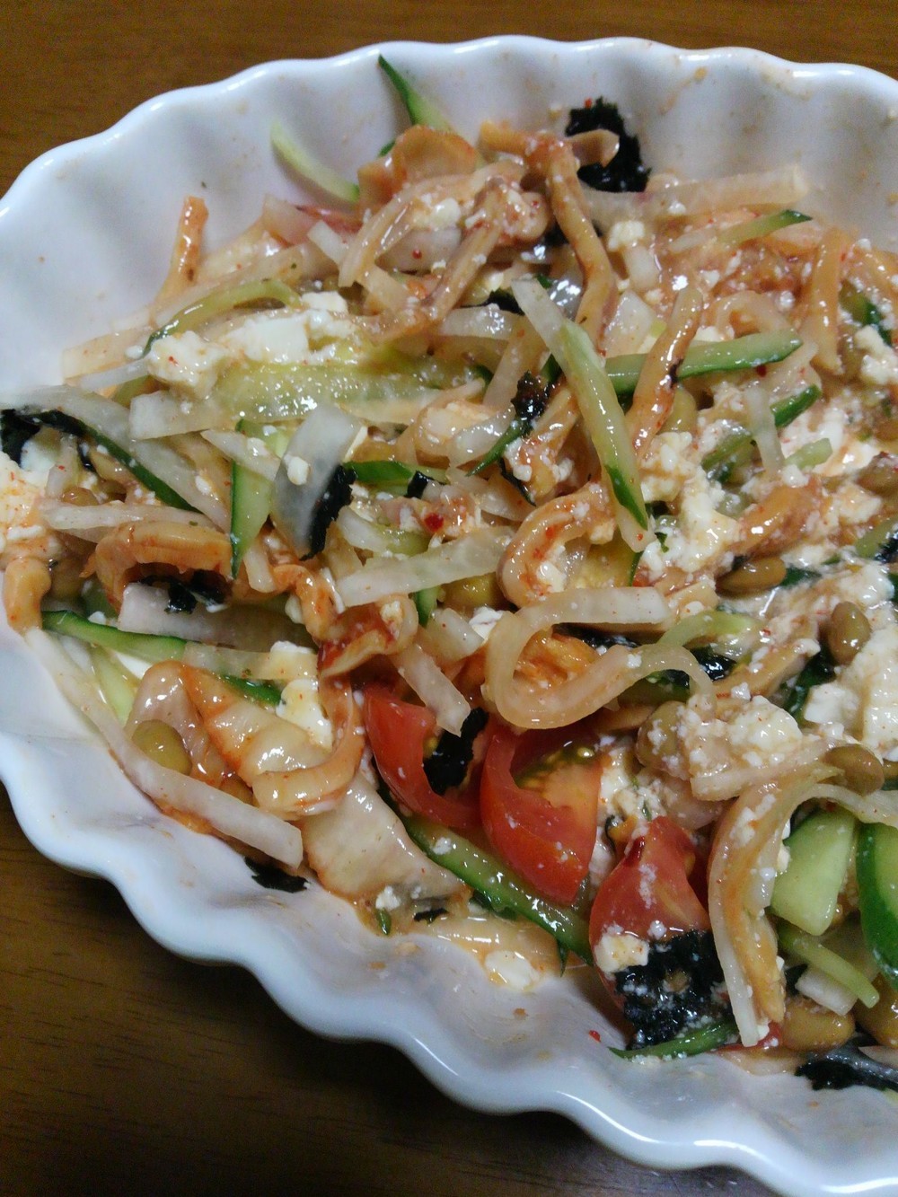 ダイエットに！キムチ納豆豆腐 by あめくま 【クックパッド】 簡単おいしいみんなのレシピが315万品