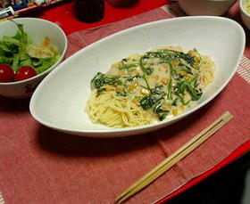 簡単クリームパスタ